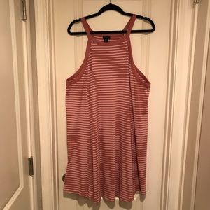 NWOT Rue21 Pink/White Tank Dress